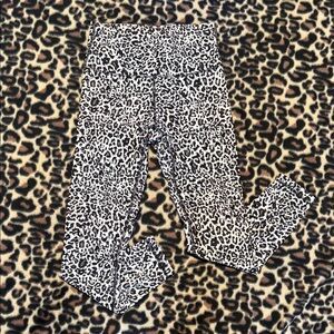 Balance Collection Black & White Leopard Print Leggings